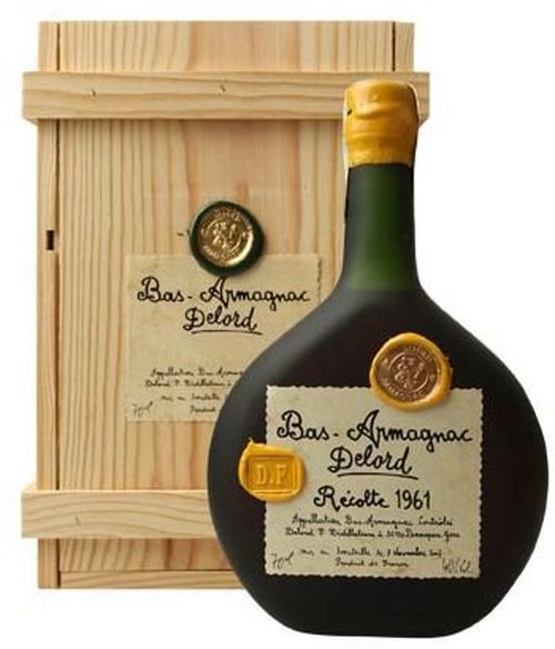 Armagnac Delord 1961 1961 0,7l 40% Dřevěný box