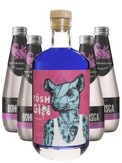TŌSH Distillery Olomouc Tosh Modrý Gin + 4x tonik ZDARMA