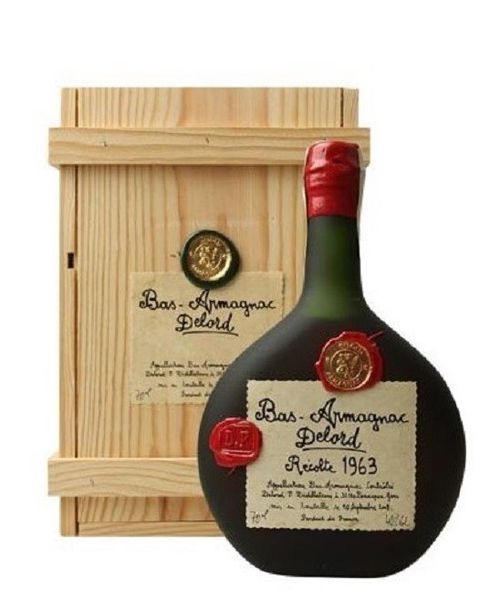 Armagnac Delord 1963 0,7l 40% Dřevěný box
